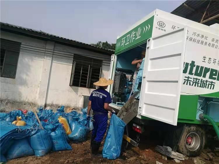 承留镇工业污泥压干处理